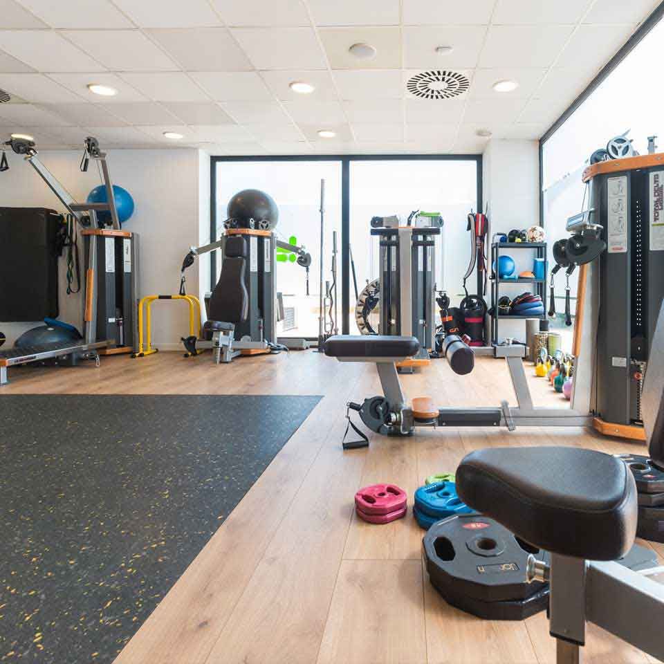 Sala exclusiva para entrenamientos personales en Bfit Ibiza Sports Club